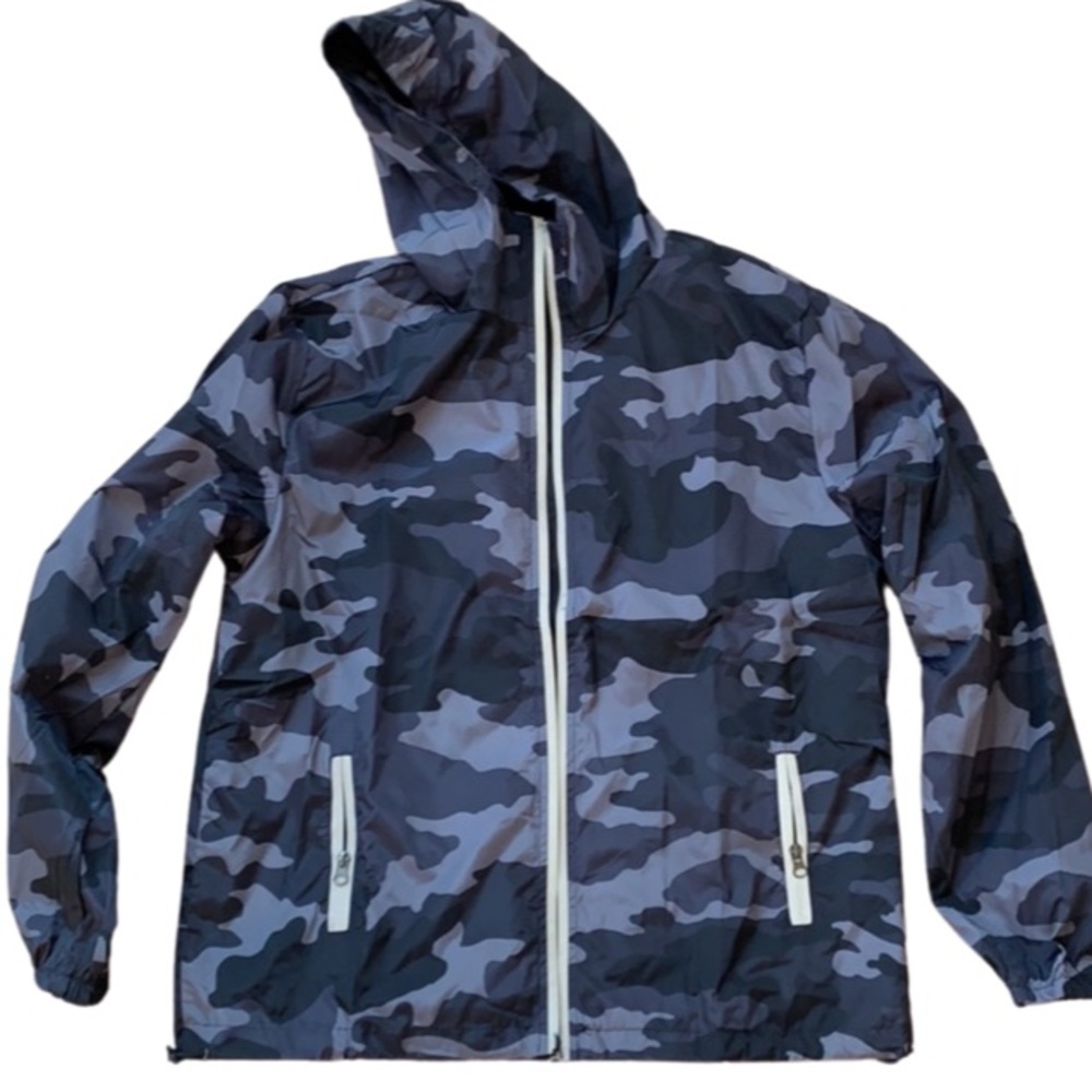 Grey camo windbreaker